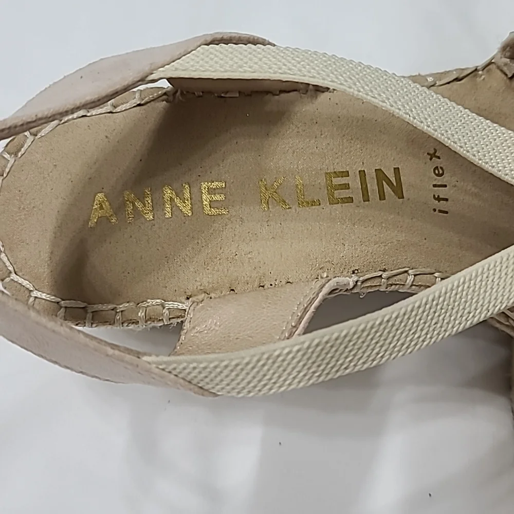 Anne Klein Abbey Sequin Espadrille Wedge Sandals Sz. 8M